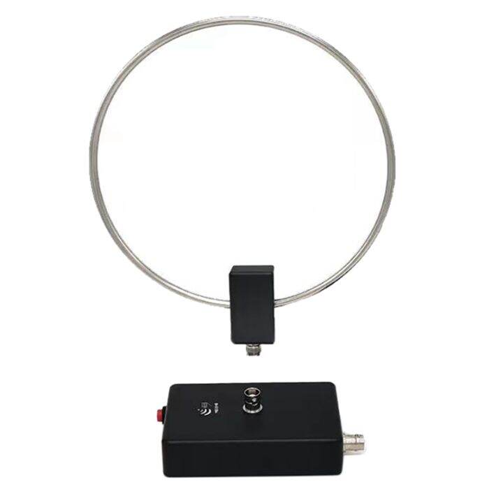 GA800 Radio Shortwave Antenna with BNC Cable Active Loop Antenna Small Loop Shortwave Antenna