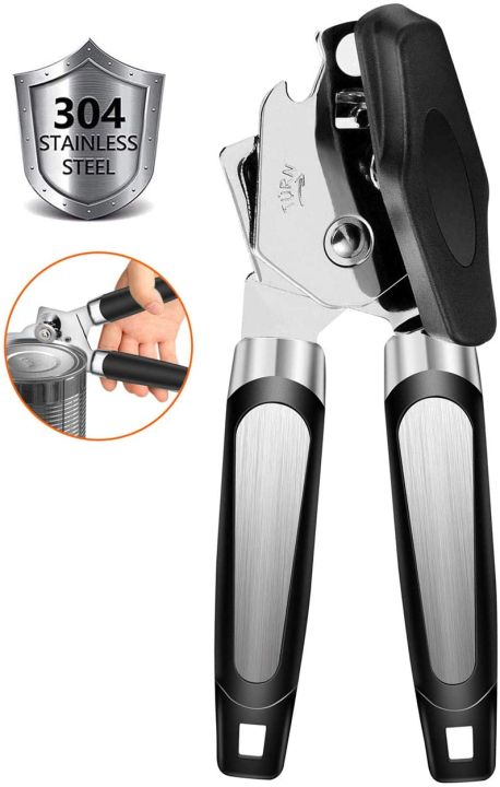 Manual Can Opener Smooth Edge Heavy Duty Stainless Steel Blades Beer Opener