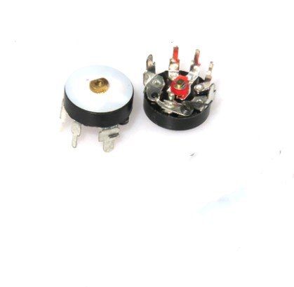 100PCS 10K RV12MM Straight Angle Radio Potentiometer RV12 B503 B103 B10K B50K Power Amplifier Volume Potentiometer With Switch