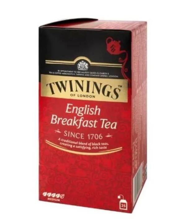 Twinings of London English Breakfast Tea, 25 x 2g (50g) (Assorted) Lazada