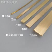0.25mm 0.6mm 2mm 3mm 4mm 6mm thick 1mm Half Hard Solid Raw Brass Wrapping Wire - Flat Wire Jewelry Making DIY accessories