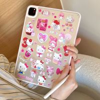 Sanrio Hello Kitty Mymelody แบบใสสำหรับเคส Ipad Air 6เคส Pro 4 10.9 2021ป้องกันมินิแอร์10.2 11 Ipad ซิลิโคน