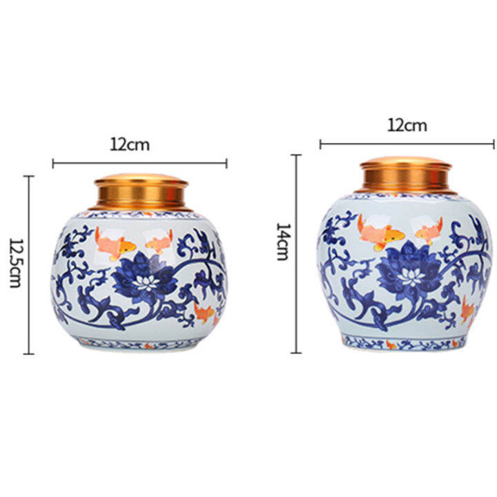 Memorial Urn Cremation Urns Ceramic Celadon Sealed Cans Storage Tanks