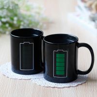 hotx【DT】 Battery Mug Color Changing Cup Discoloration Mugs Gifts