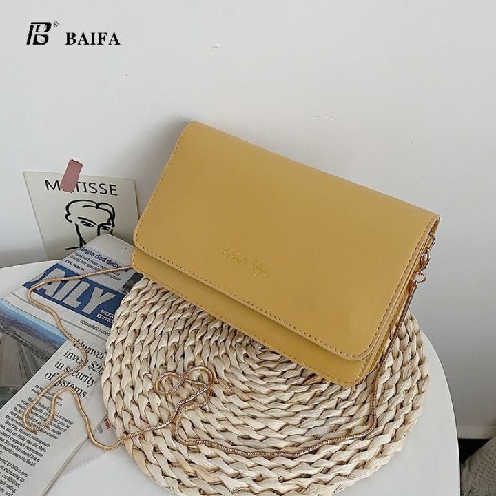 baifa-shop-กระเป๋าสะพายข้าง-กระเป๋าผู้หญิง-สายโซ่-b210