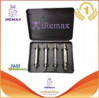 iRemax ชุดเครื่องมือถอนหัวน็อต สกรู ตะปู ที่ชำรุด 4 ชิ้น พร้อมกล่อง