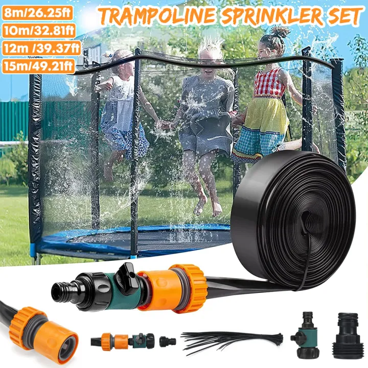15/12/10/8M Trampoline Sprinklers Hose Sprayer Water Park Kids Fun