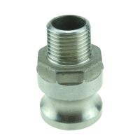 ข้อต่อเกลียวตัวผู้ขนาด1/2 "Bsp สแตนเลสข้อต่อสำหรับฟิตติ้ง Camlock และร่อง304