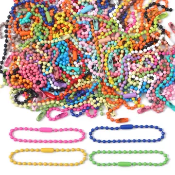 5M/Lot 1.2 1.5 2.4 3.2 mm Stainless Steel Beaded Ball Bead Chain Bulk Jewelry  Chains