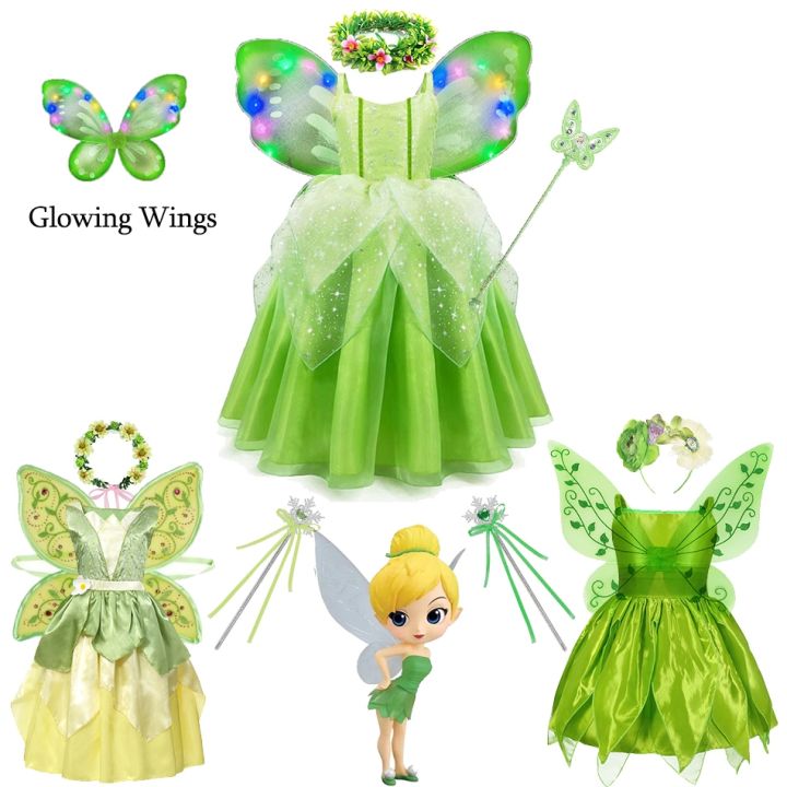 【HOT】﹊ Tinker TinkerBell Dress Elf Costume Glitter | Lazada PH