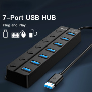Bộ Chia HUB USB 4 7 Cổng 3.0 Bộ Chia Đa Năng Tốc Độ Cao Bộ Chuyển Đổi USB