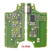 กุญแจรถยนต์รีโมท Jingyuqin แผงวงจรขอ Pcb สำหรับเปอโยต์207 407 408 307 308 607 Citroen C2 C4 C5 C6 Ce0523 Ce0536 3ปุ่ม