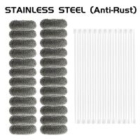 50 Sets Stainless Steel Anti Rust Washing Machine Lint Snare Traps Washer Hose with Cable Ties