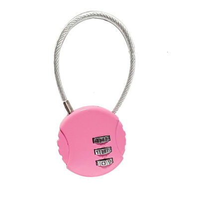 3 Code Travel Suitcase Anti-theft Digit Luggage Rope Wire Lock