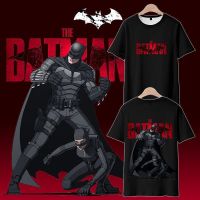 Street Clothing Couple Mens Clothing Womens  Batman Merchandise T-shirt Short Sleeved Cartoon Round Neck