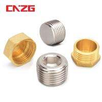 Copper 1/8 1/4 3/8 1/2 3/4 Male Thread Brass Pipe Hex Head End Cap Plug Fitting Coupler Connector Adapter