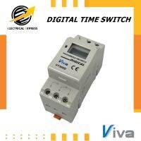 VIVA DIGITAL TIME SWITCH รุ่น VT300D นาฬิกาตั้งเวลาอัตโนมัติ แบบ 24ชม. 220VAC ตั้งได้ 20 โปรแกรม แบตเตอรี่สำรองไฟ 3ปี  รับประกัน 1 ปี