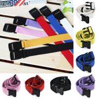 7Colors Womens Casual Canvas Waist Belts with Plastic Buckle Long Belt Waistband