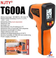 NJTY T600A เครื่องวัดอุณหภูมิเลเซอร์แบบไม่สัมผัส T600A แบบดิจิทัลเครื่องวัดอุณหภูมิอินฟาเรดเครื่องมือทางอุตสาหกรรม