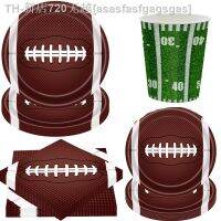 【CW】♣  Rugby Football Theme Disposable Tableware Kits Birthday Decoration Adult Man BoyFriend