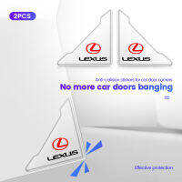 2Pcs ประตูรถมุมกันชน Crash Scratch Protector สติกเกอร์สำหรับ Lexus RX330 RX350 IS250 LX570 Is200 Is300