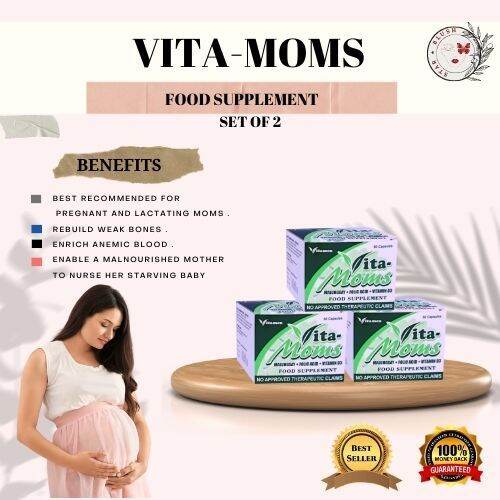 VITAMOMS MALUNGGAY FOOD SUPPLEMENTS 50 CAPSULES (SET 3) MOTHER MILK