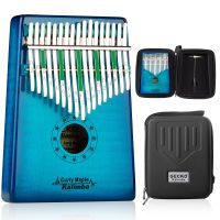 【YF】 Gecko Kalimba 17-key veneer roll thumb Piano music teaching and tuning hammer portable professional finger piano MC-BL/S