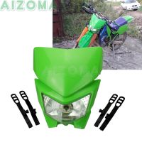 Universal Dual Sport ไฟหน้า12V 35W Enduro Motocross ไฟหน้า Fairing สำหรับ Yamaha Suuzki Kawasaki KLX KDX KLR KX KMX 85 125