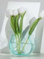 Clear acrylic ins vases water-raised vases colorful Home decoration ornaments Home decoration room decoration simple Nordic