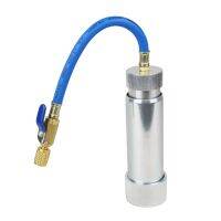 Hand Turn AC Oil and Dye Injector for R-134A Refrigerant 1/4Inch SAE,With Ball Valve Switch