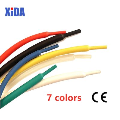 1M/Lots 3:1 Heat Shrink Tube with Glue Dual Wall Tubing Diameter 1.6/2.4/3.2/4.8/6.4/7.9/9.5/12.7mm Adhesive Wrap Wire Cable Kit Cable Management