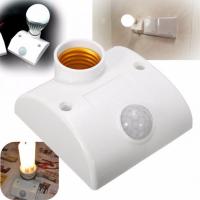 Automatic Human Body Infrared IR Sensor Lamp Holder LED Bulb Light E27 Base PIR Motion Detector Wall Lamp Holder Socket Power Points  Switches Savers