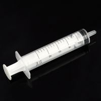 60Pcs 10ML Disposable Plastic Syringe Pets Feeding Hydroponics Analyze Measuring Injector Female Flusher Not Include Needle