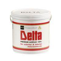 สีน้ำทาภายนอก DELTA MATT BASE D ด้าน 2.5 แกลลอนWATER-BASED EXTERIOR PAINT DELTA MATT BASE D 2.5GAL **คุณภาพดี**