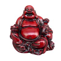 Resin Laughing Buddha Maitreya Buddha Statue Fengshui Figurine Craft Ornament Home Decoration Accessories Modern