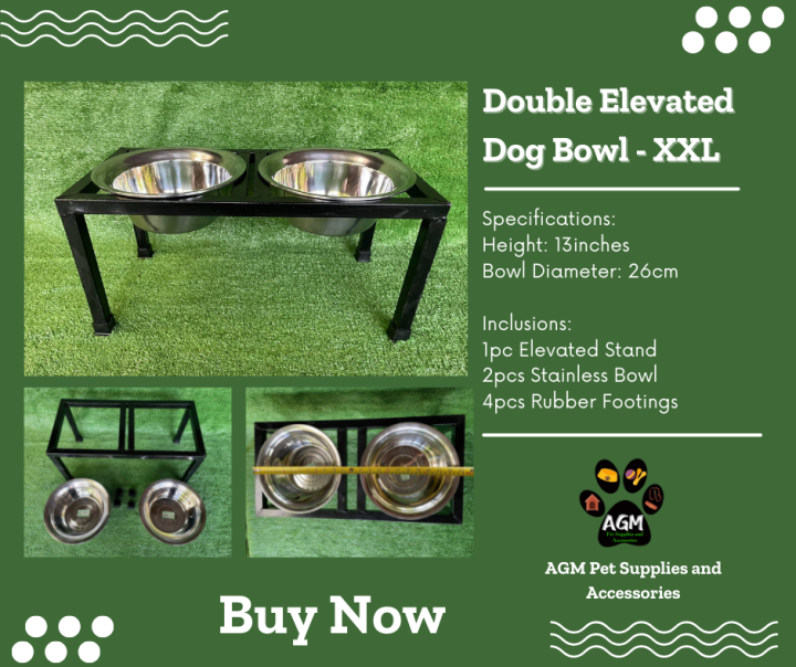 Double Elevated Dog Bowl XXL 26CM Bowl 13 inches Height Lazada PH