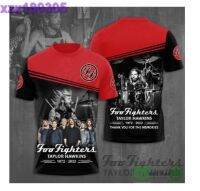 Foo Fighters Taylor Hawkins Memory PERSONALIZED NAME Red 2023 3D T-Shirt