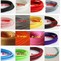 ☍ Vintage 2 Core Electrical Wire Copper Twisted Fabric Cable Woven 0.75mmx2 Cord Textile Cable Pendant Lamp Edison Lighting Wire