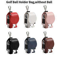 1PC Golf Ball Storage กระเป๋า Mini Pocket PU Leather Hang On Waist Golf Ball Storage Pouch With Metal Buckle Golf Belt Holder Bags