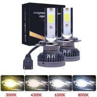 2Pcs H7 Car Headlight Bulbs LED 12000LM 80W Mini H1 H4 H8 H9 H11 Headlamps Kit 9005 HB3 9006 HB4 Auto Fog Lamps 6000K 12V Light Bulbs  LEDs  HIDs