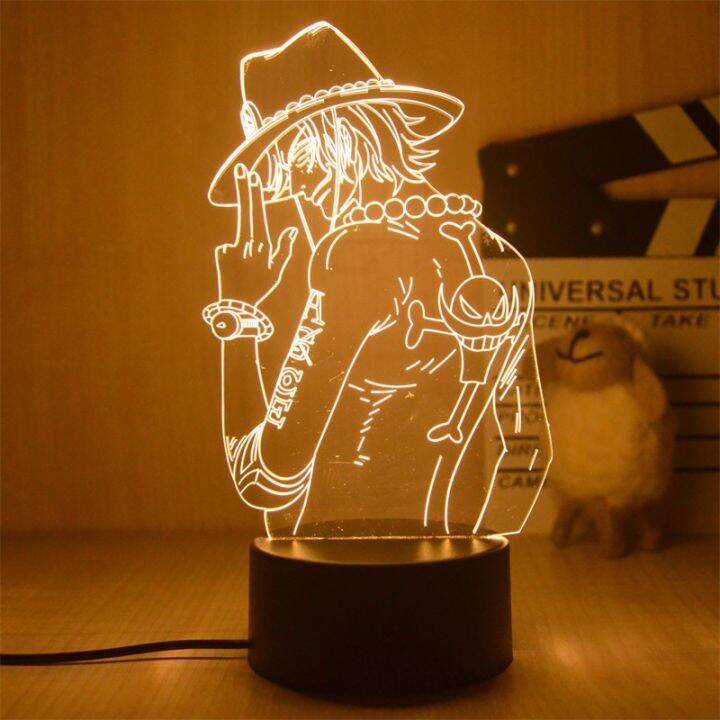 monkey-d-luffy-รูป3d-led-night-light-roronoa-zoro-รูปของเล่นโคมไฟตั้งโต๊ะตกแต่งบ้านวันเกิดของขวัญ