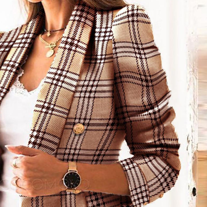 new-thin-suit-ladies-long-sleeved-blazer-casual-double-breasted-check-blazer-slim-fit-office-lady-elegant-chic-jacket-streetcoat