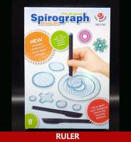 1 set / lot Spirograph Ruler Set Deluxe Set Design Multi-function Ruler for Kids Packed by Box