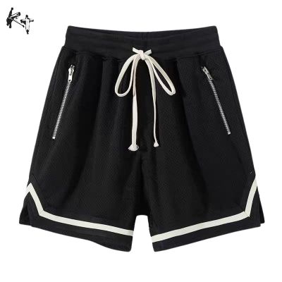 Claribelzi 【KT】กางเกงขาสั้น กางเกงกีฬา กางเกงบาสเก็ตบอล 5 จุด สไตล์ฮ่องกง อเมริกัน ฤดูร้อน สําหรับผู้ชาย
