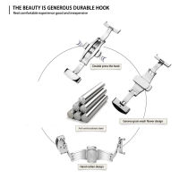 สายนาฬิกาปรับใช้ได้กับสายนาฬิกาดีไซน์มันวาวสแตนเลสพับได้ตะขอนาฬิกาสำหรับสายนาฬิกาข้อมือ