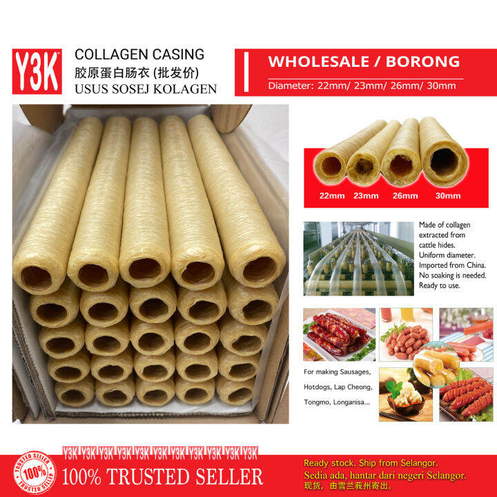 *WHOLESALE* Edible Collagen Sausage Casings Imported From China (ready
