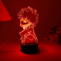 Acrylic 3d Lamp Anime My Hero Academia Dabi Led Light Kid For Bedroom Decor Cool Manga Cartoon Gift Rgb Colorful NightLights