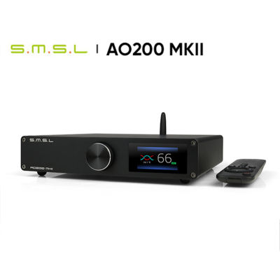 SMSL AO200 MKII เครื่องขยายเสียงดิจิตอล HIFI MA5332MS แอมป์บลูทูธ5.0 XLR RCA อินพุต USB พร้อมรีโมทคอนโทรลสำหรับ PC DAC TV DAP