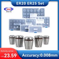 SENO ER32 ER20 ER16 ER11ที่ ER40ความแม่นยำสูง0.005-0.008มม. ที่ยึดเครื่องมือกัด CNC หัวอุปกรณ์ฉีดน้ำเครื่องกลึงเครื่องแกะสลัก