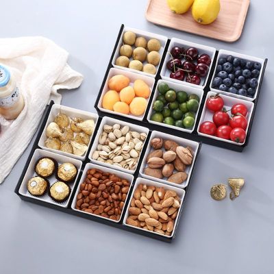 Multifunction Japan Style Fruit Platter Serving Tray Creative Plates Storage Box For Snacks Nuts Desserts